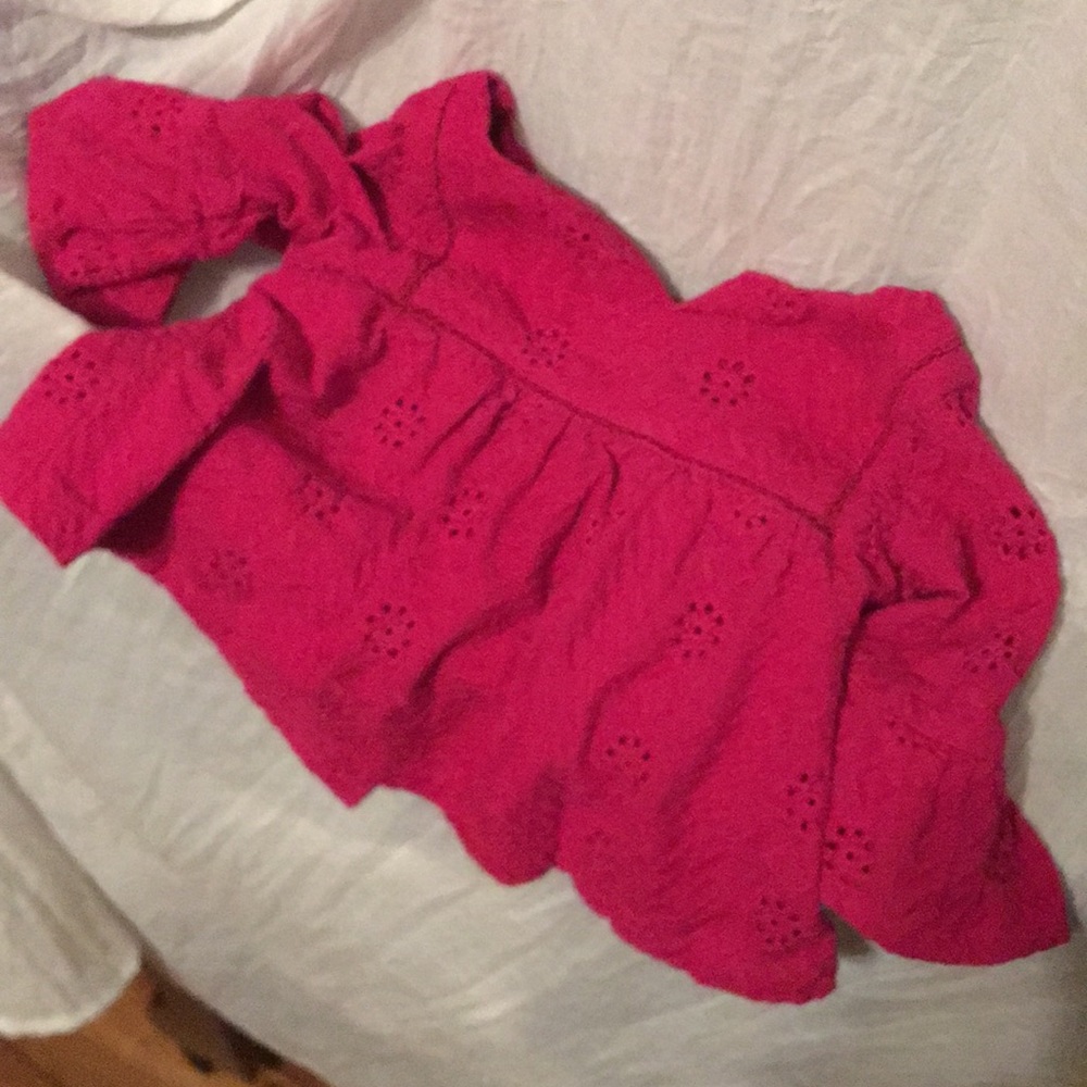 Gypsy child 3/4 sleeve fuchsia top
